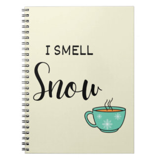 Caderno Espiral Sinto cheiro de neve