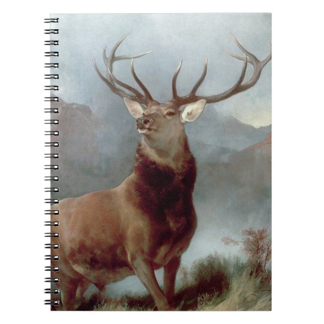 Caderno Espiral Sir Edwin Landseer | Monarca do Glen, 1851 (Frente)