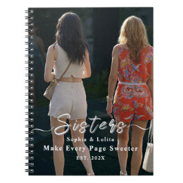 Caderno Espiral Sisters Forever – Custom Photo Spiral Notebook