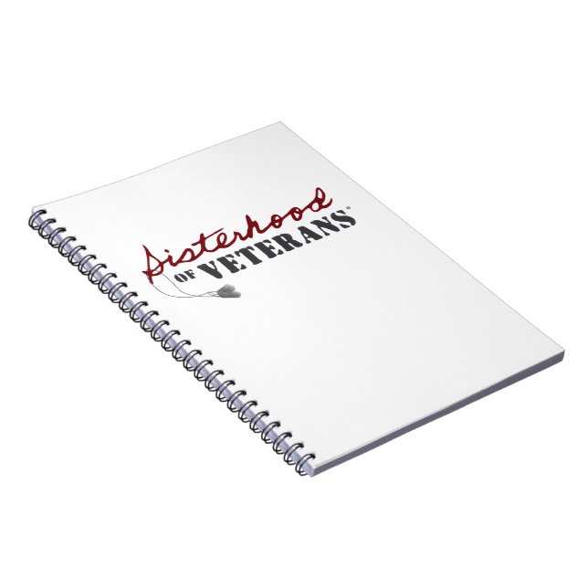 Caderno Espiral Sisters of Veterans Military Pride Design (Lado Direito)