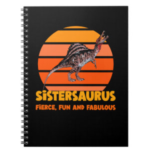 Caderno Espiral Sistersaurus: Terrível, divertido e fabuloso