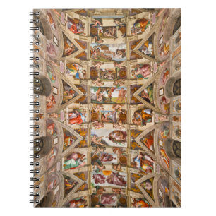 Caderno Espiral Sistine Chapel Ceiling, 1512 por Michelangelo