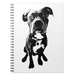 Caderno Espiral Sitting Dog Notebook – Minimalist Ink-Style Cover