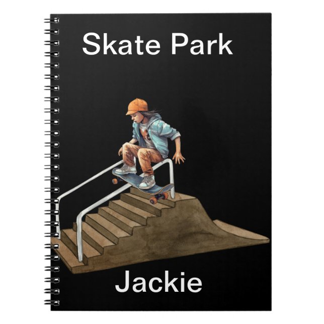 Caderno Espiral skate (Frente)