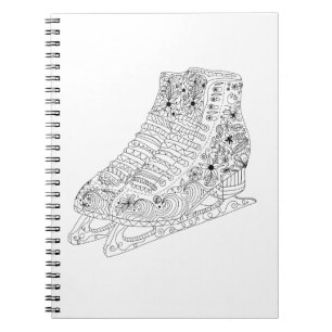 Caderno Espiral skates de figura de rabisco 2