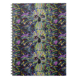 Caderno Espiral Skeleton Art Design