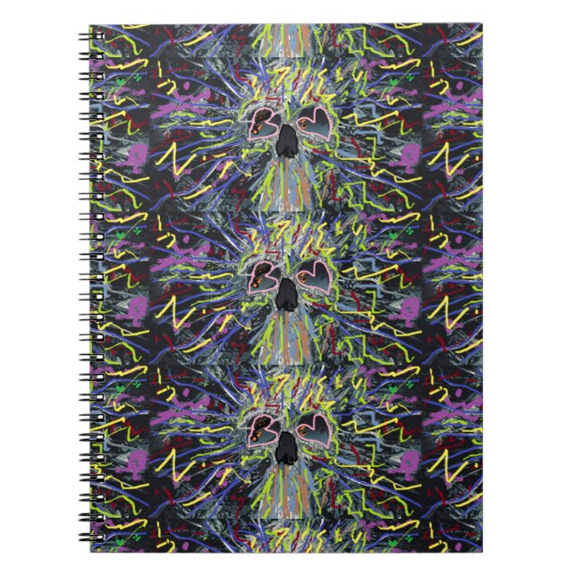 Caderno Espiral Skeleton Art Design (Frente)