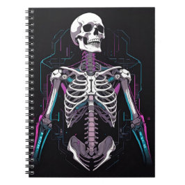Caderno Espiral Skeleton Cyber