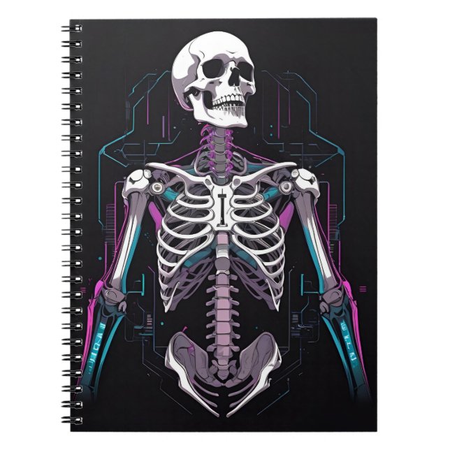 Caderno Espiral Skeleton Cyber (Frente)