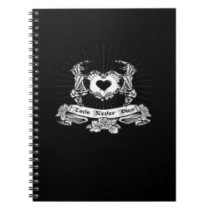Caderno Espiral Skeleton Hand Design Classic