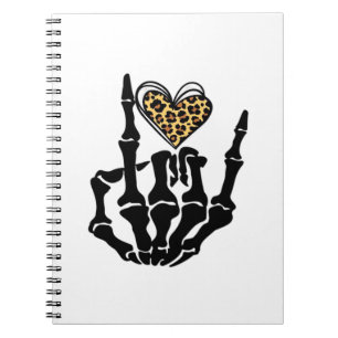 Caderno Espiral Skeleton Heart Hands Classic