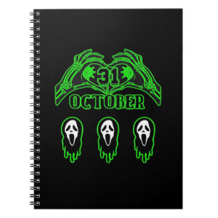 Caderno Espiral Skeleton mãos clássico Design