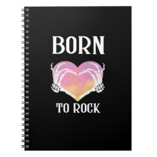 Caderno Espiral Skeleton Mãos Gráfico Cardíaco Para Clássico