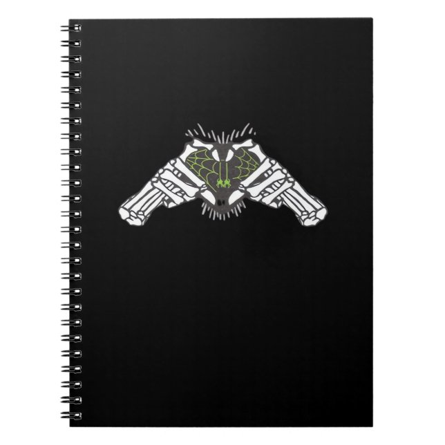 Caderno Espiral Skeleton Spider Heart (Frente)