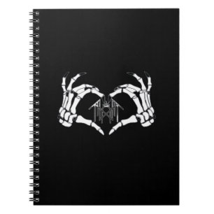 Caderno Espiral Skeletons Token Heart Mands