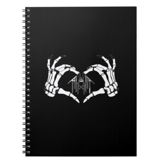Caderno Espiral Skeletons Token Heart Mands (Frente)
