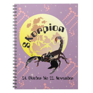 Caderno Espiral Skorpion 24. Bis 22 de novembro Notizheft