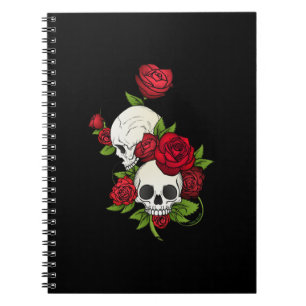 Caderno Espiral Skulls Rosa Día de Muertos