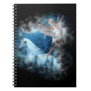 Caderno Espiral Sky Faerie Asparas e Unicorn Vignette