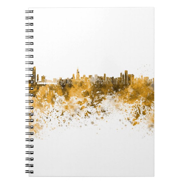 Caderno Espiral Skyline Chicago (Frente)