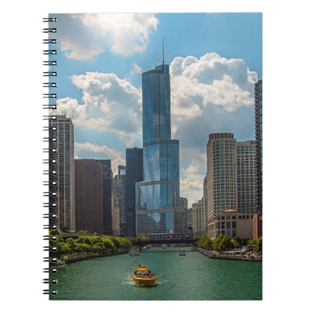 Caderno Espiral Skyline Chicago (Frente)