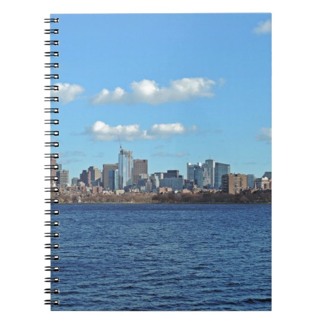 Caderno Espiral Skyline de Boston (Frente)