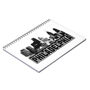 Caderno Espiral Skyline de Philadelphfia