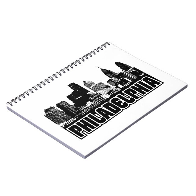 Caderno Espiral Skyline de Philadelphfia (Left Side)