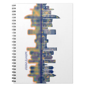 Caderno Espiral Skyline Montevidéu
