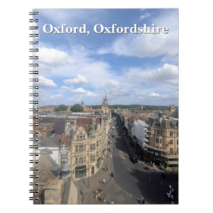 Caderno Espiral Skyline of Historic Oxford em Oxfordshire, Reino U