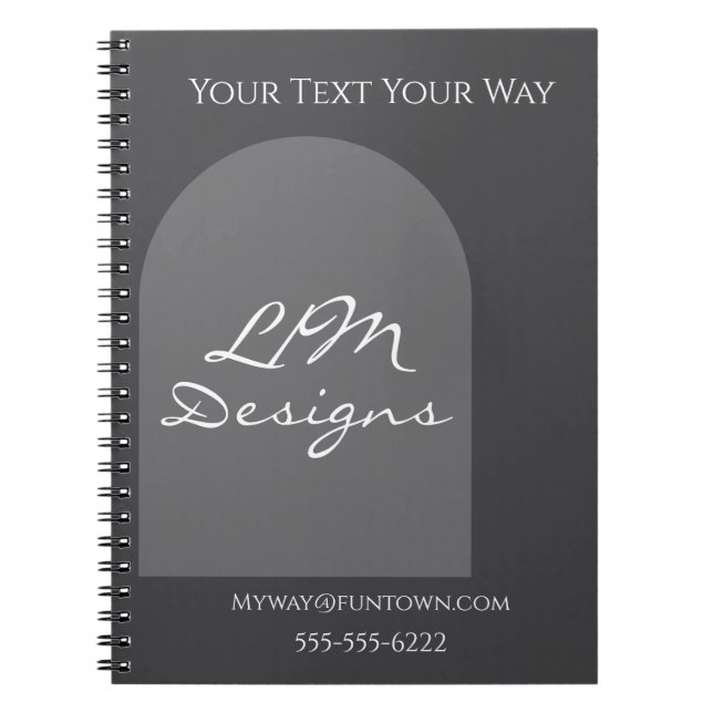 Caderno Espiral Sleek Minimalist (Frente)