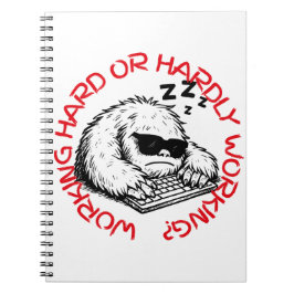 Caderno Espiral Sleeping on Keyboard Abominable Snowman