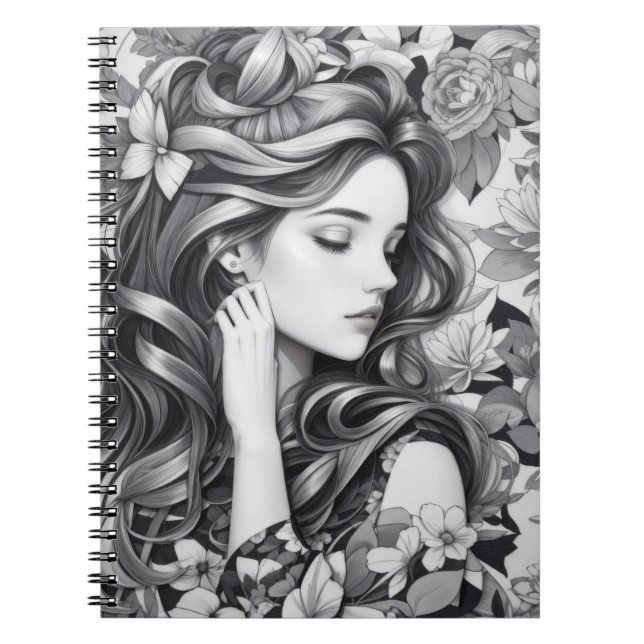 Caderno Espiral Sleeping Woman (Frente)