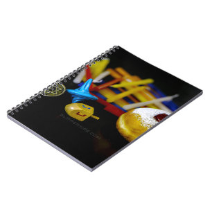 Caderno Espiral SlipperyJoe Hanukkah natureza-morta simbólica feri