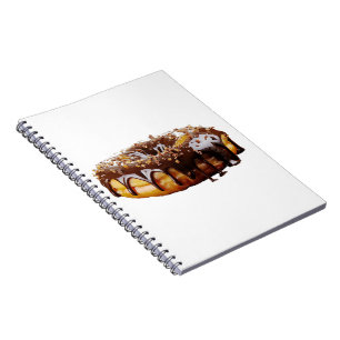 Caderno Espiral SlipperyJoe's donut decadente coberto com uma espe