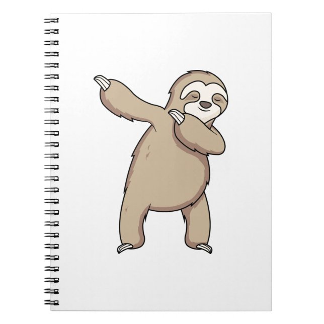 Caderno Espiral Sloth Dab (Frente)