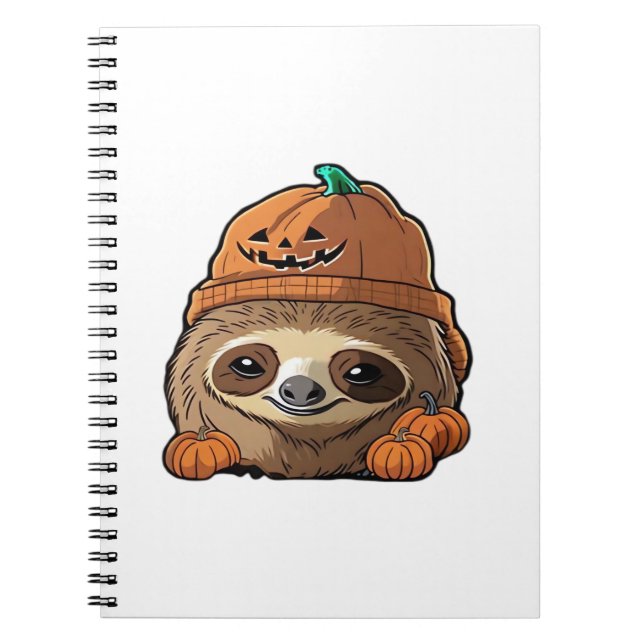 Caderno Espiral Sloth espuki sison halloween Classic T-Shirt (Frente)