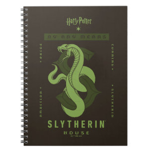 Caderno Espiral SLYTHERIN™ House Por Qualquer Meio