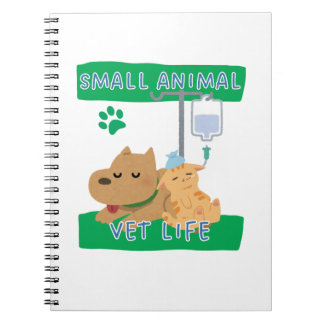 Caderno Espiral Small Animal Vet Life – Vet Dog and Cat Design