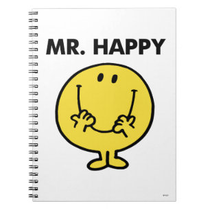 Caderno Espiral Smiley face gigante do Sr. Feliz
