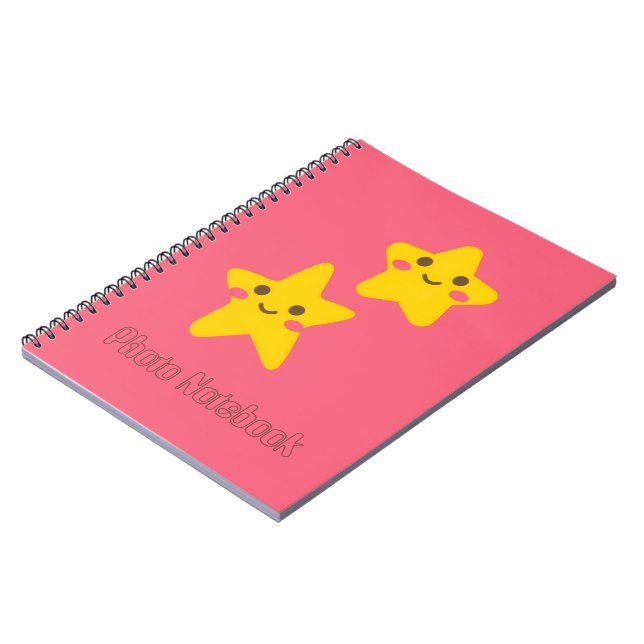Caderno Espiral Smiling Stars Spiral Photo Notebook (Left Side)