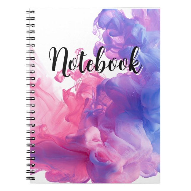Caderno Espiral Smoke Diffuse Pink and Purple  (Frente)