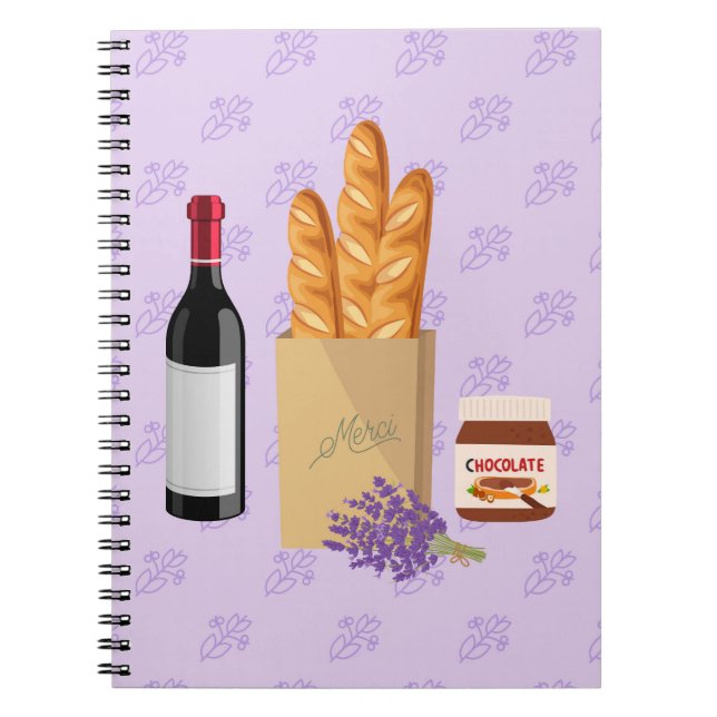 Caderno Espiral Snack francês (Frente)