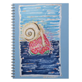 Caderno Espiral Snail on the Strawberry