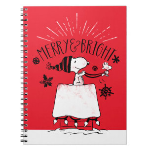 Caderno Espiral Snoopy and Woodstock - Feliz e Brilho