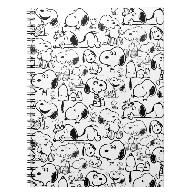 Caderno Espiral Snoopy Smile Giggle Ria Padrão (Frente)