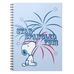 Caderno Espiral Snoopy Star foi Divertida