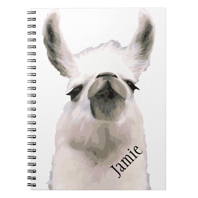 Caderno Espiral Snooty Snobby Llama personalizado (Frente)