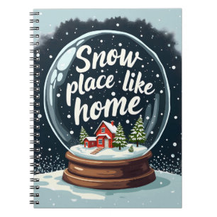 Caderno Espiral Snow Place Like Home Holidation Cote