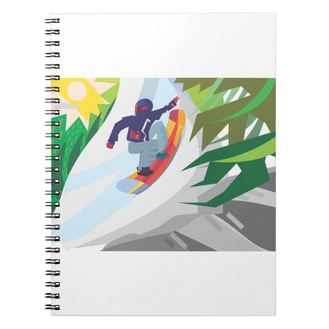 Caderno Espiral Snowboard (Frente)